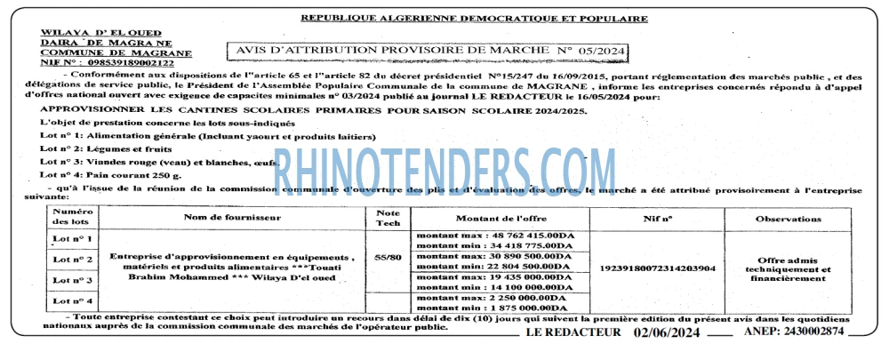 LE REDACTEUR