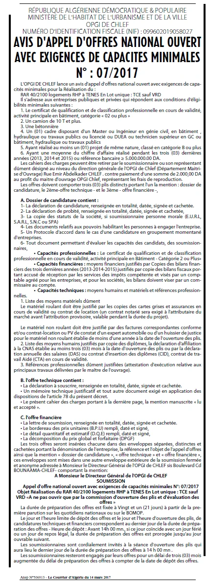 Le Courrier d'Algerie