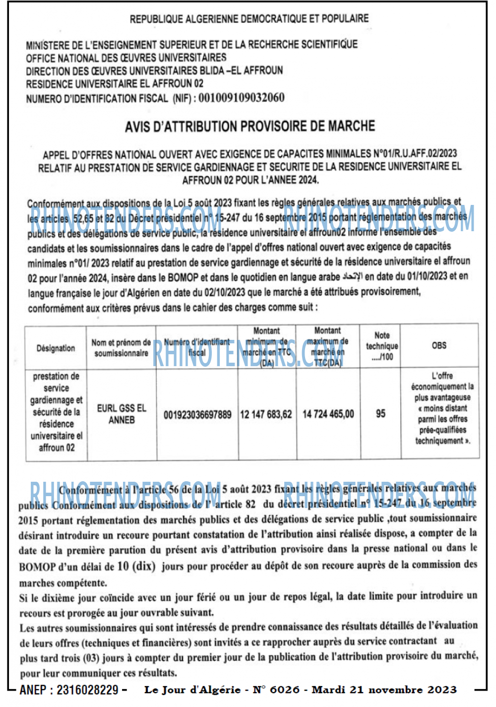 Le Jour d'Algérie