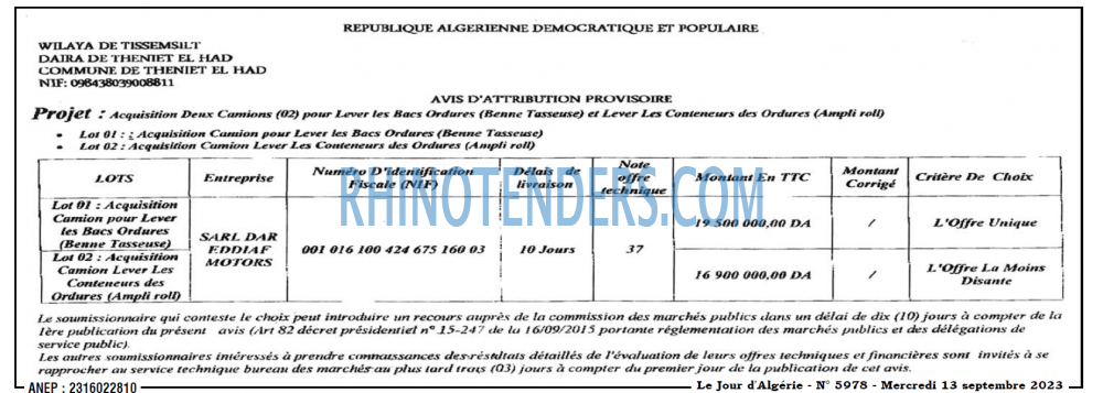 Le Jour d'Algérie