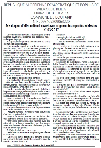 Le Courrier d'Algerie