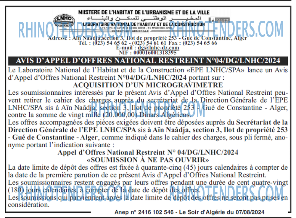 LE SOIR D'ALGERIE
