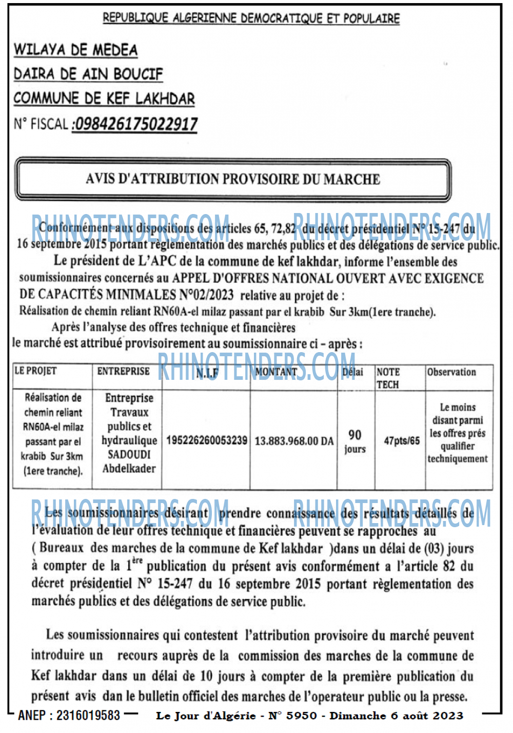 Le Jour d'Algérie