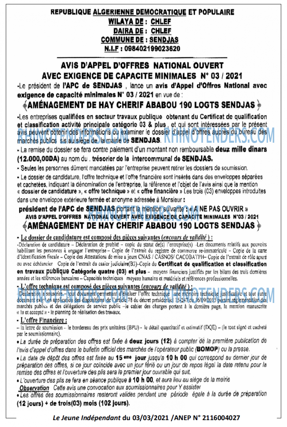 Jeune Independant