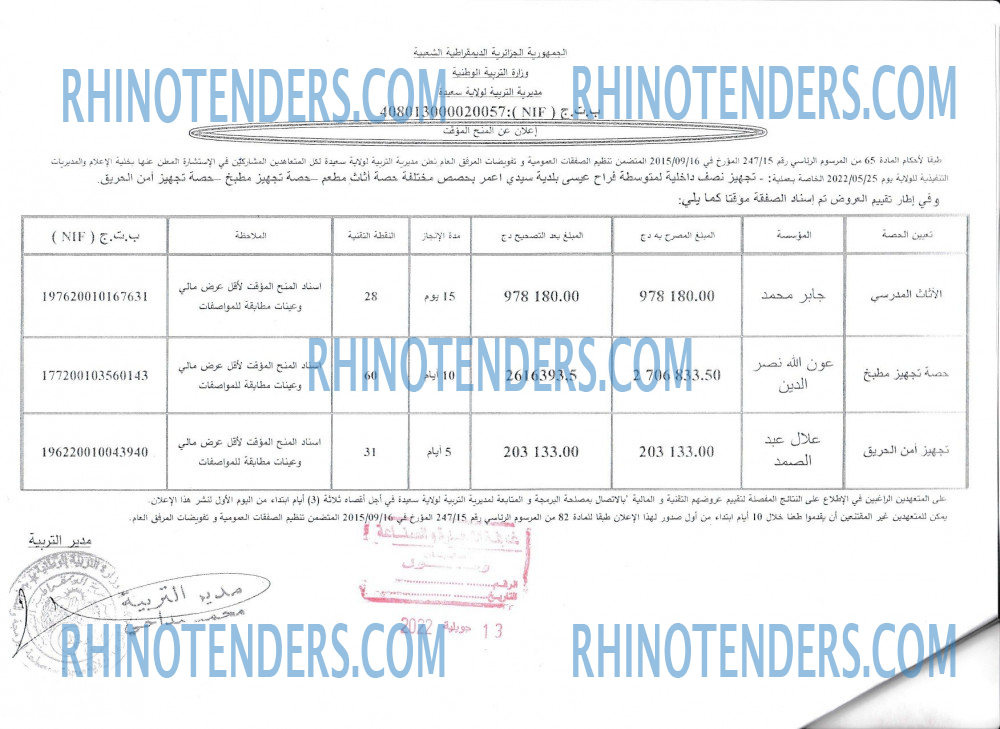 Rhinotenders