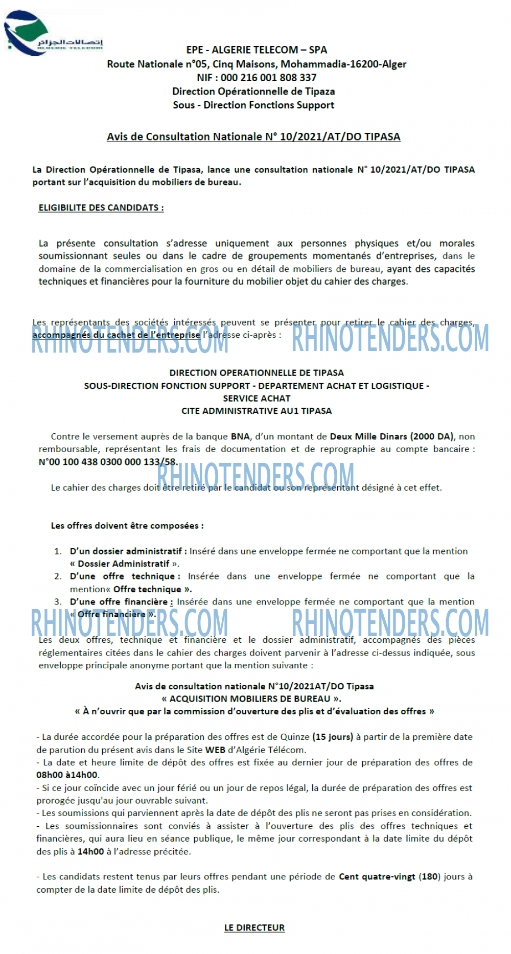 Rhinotenders