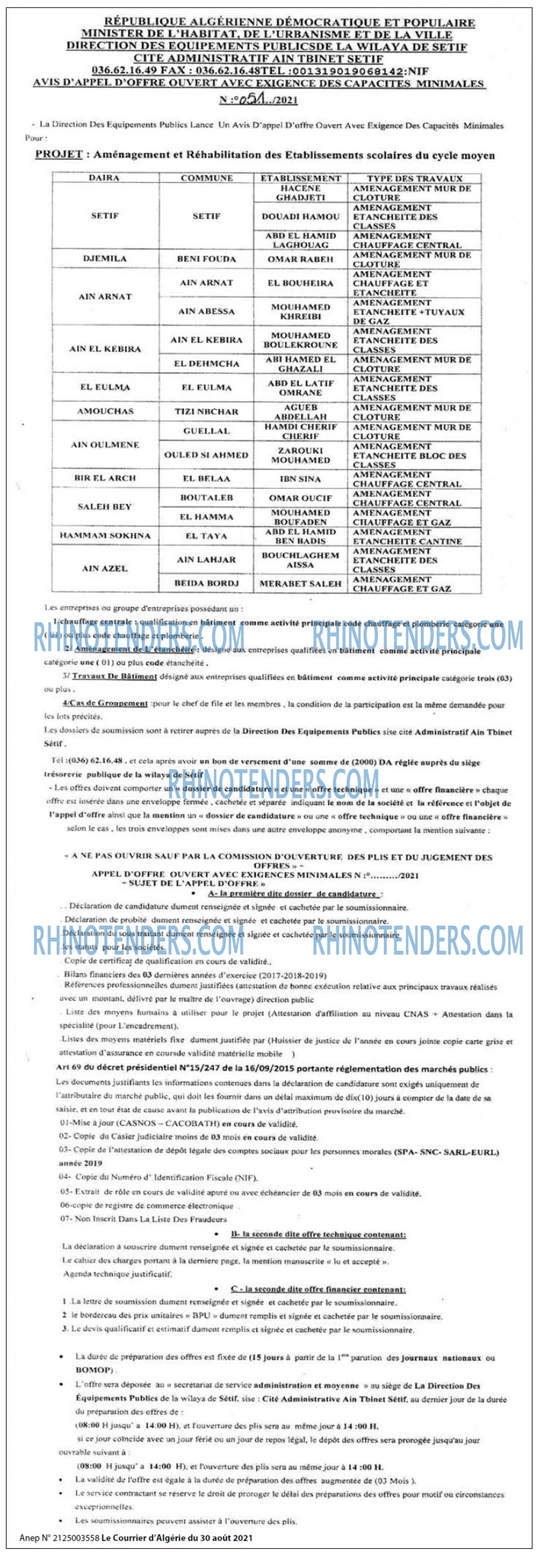 Le Courrier d'Algerie