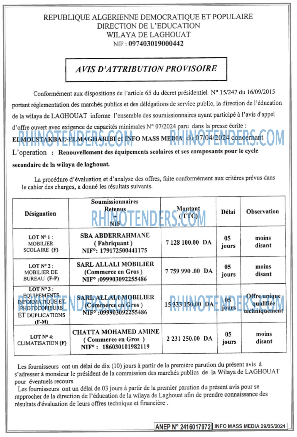 Infos Mass Media