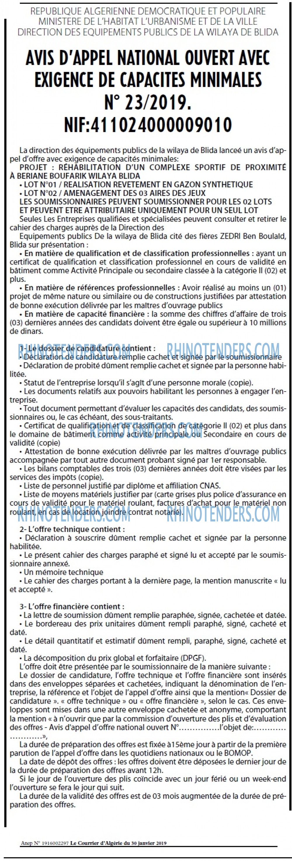 Le Courrier d'Algerie