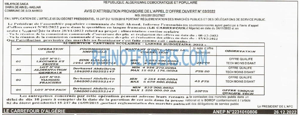 Le Carrefour d'Algérie