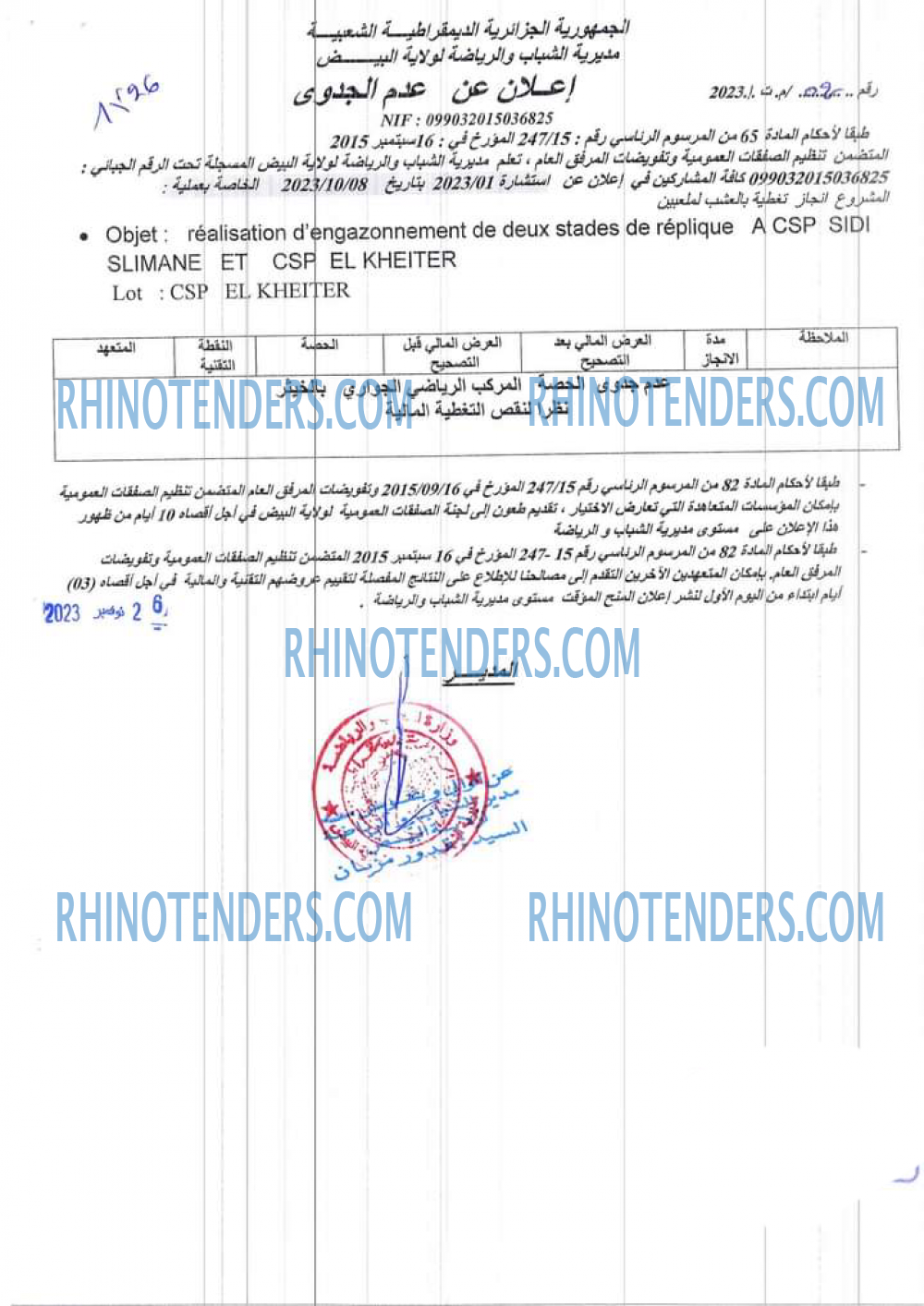 Rhinotenders
