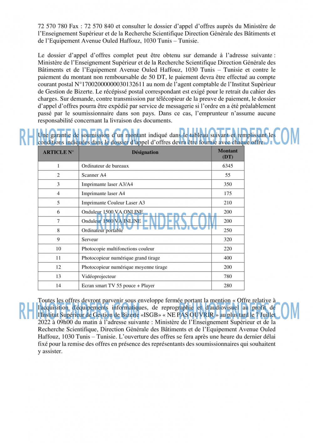Rhinotenders