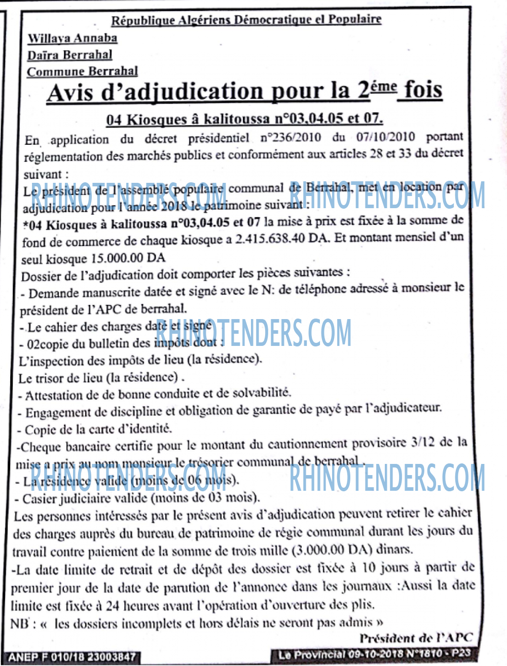 LE PROVINCIAL
