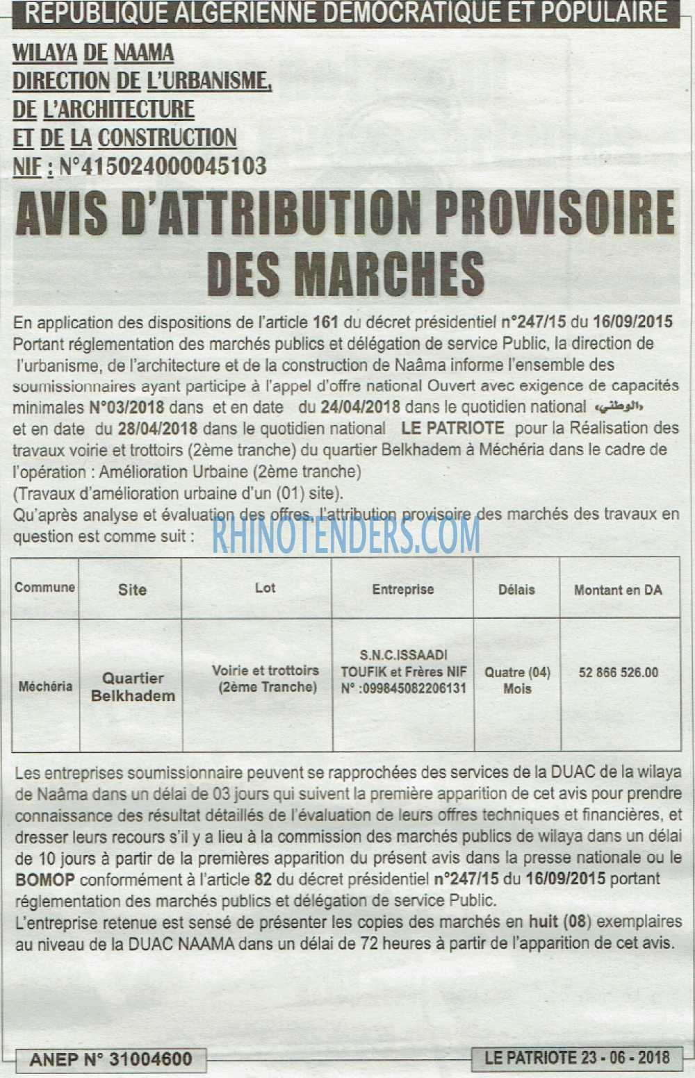 LE PATRIOTE