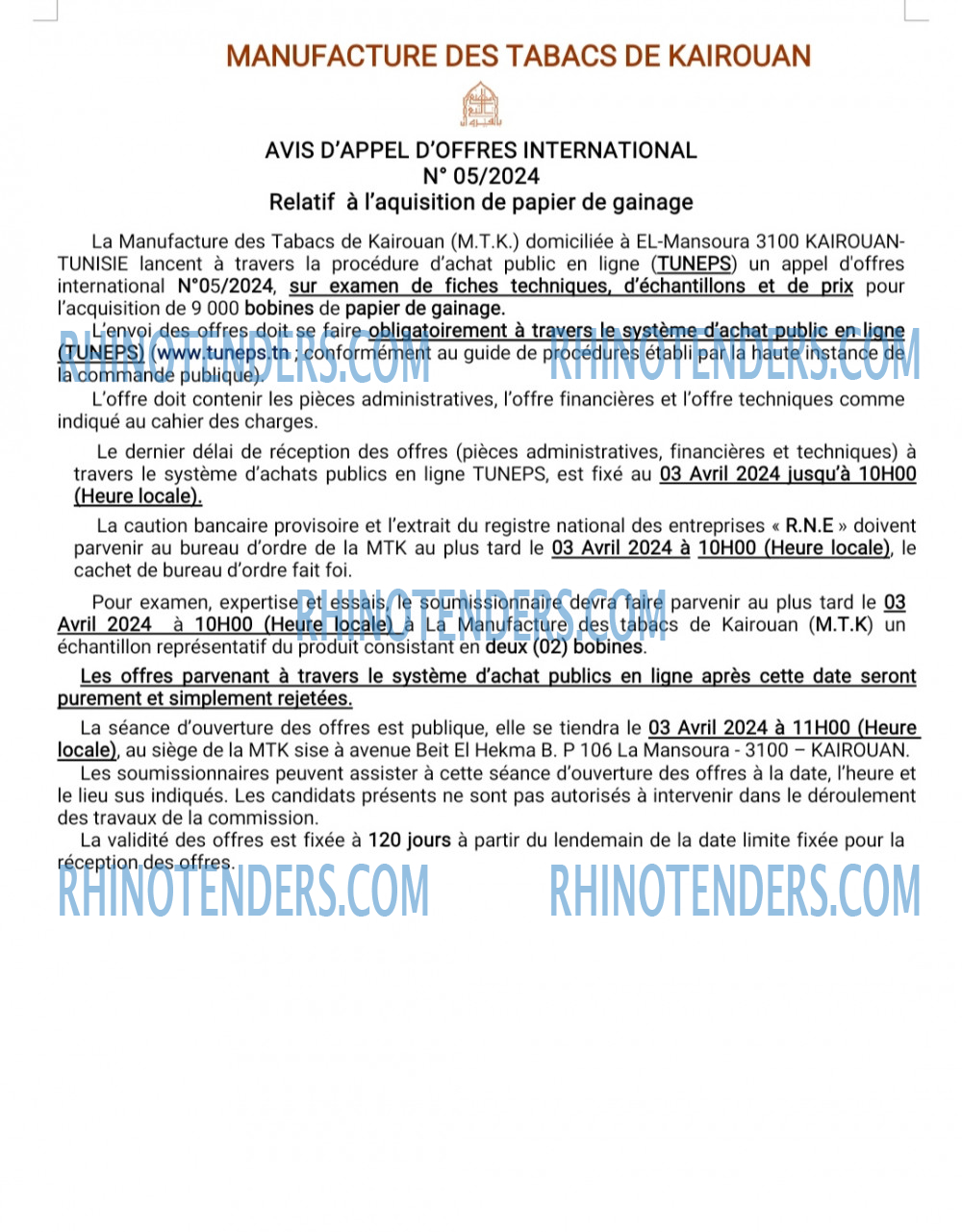 Rhinotenders
