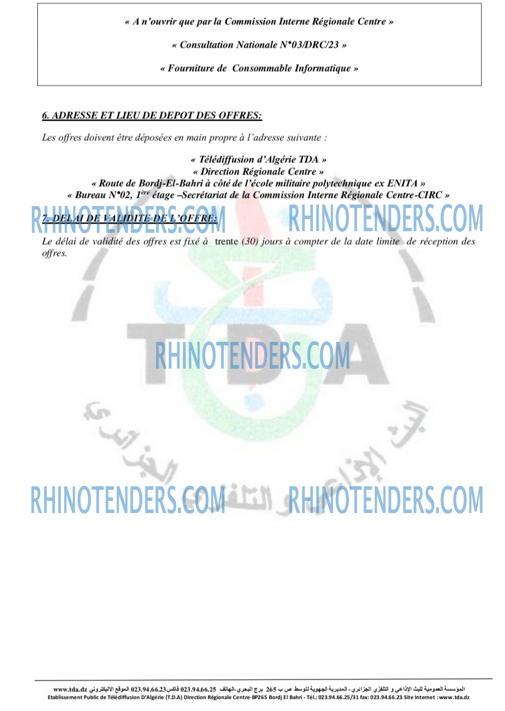 Rhinotenders