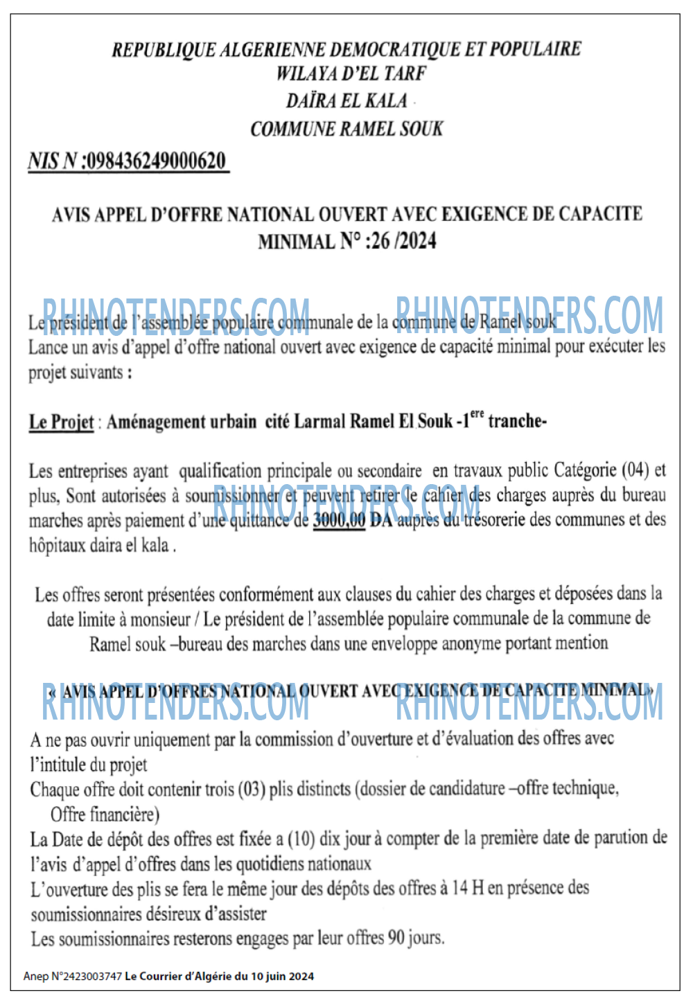 Le Courrier d'Algerie