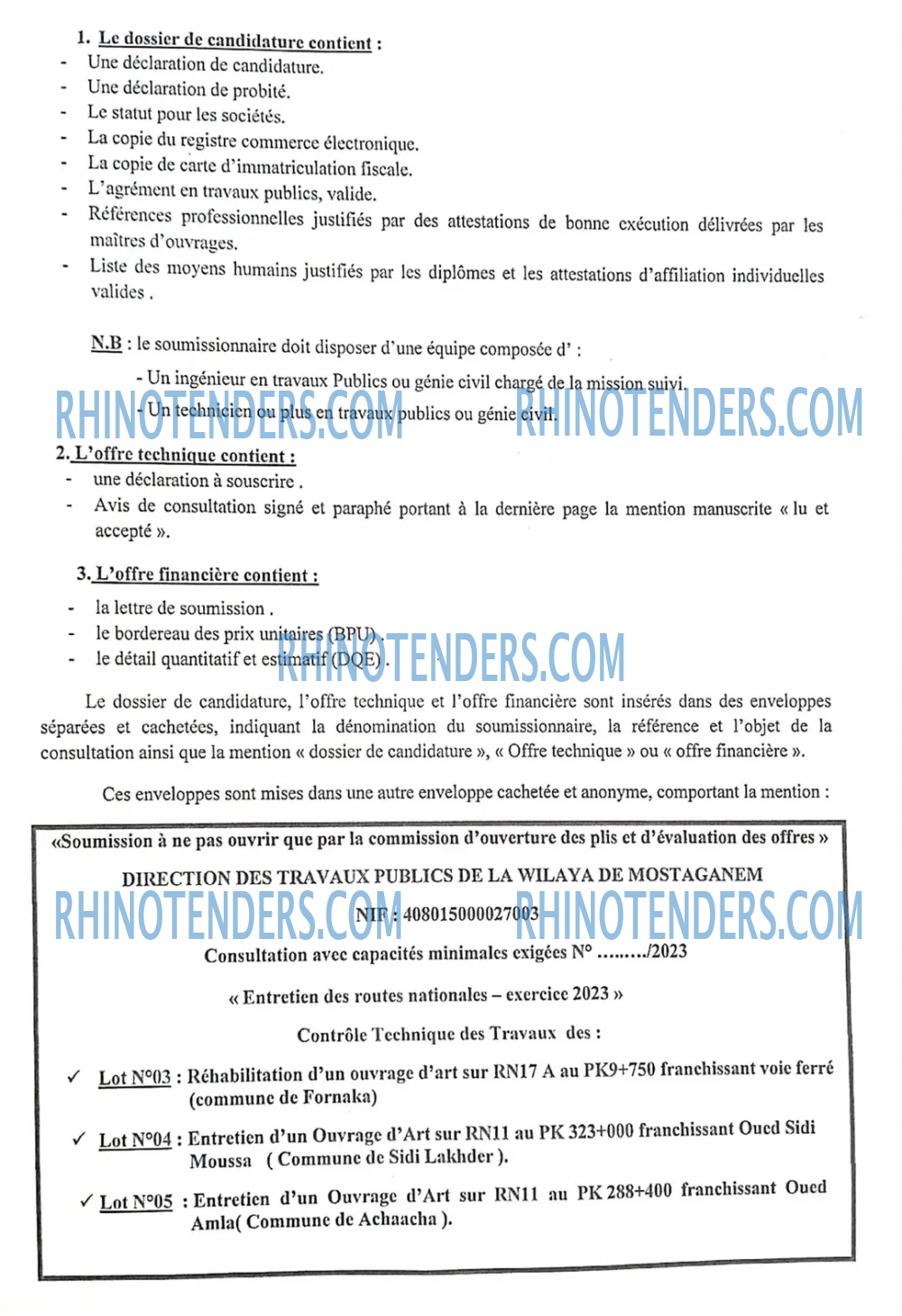 Rhinotenders