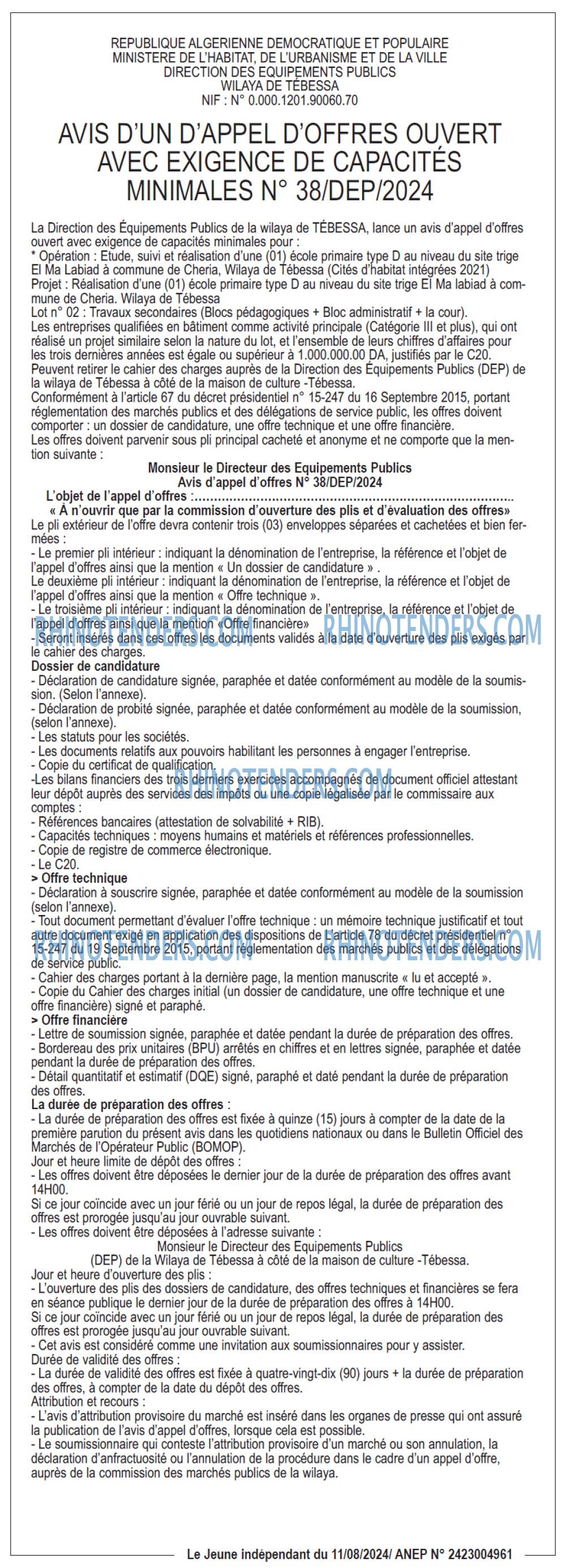 Le jeune indépendant