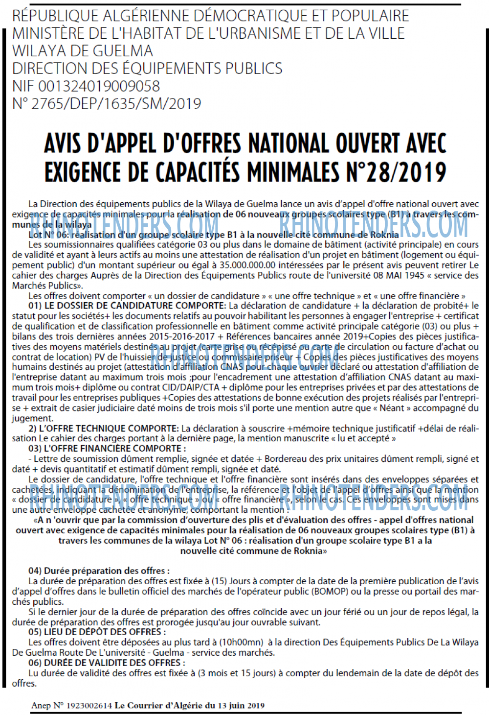 Le Courrier d'Algerie