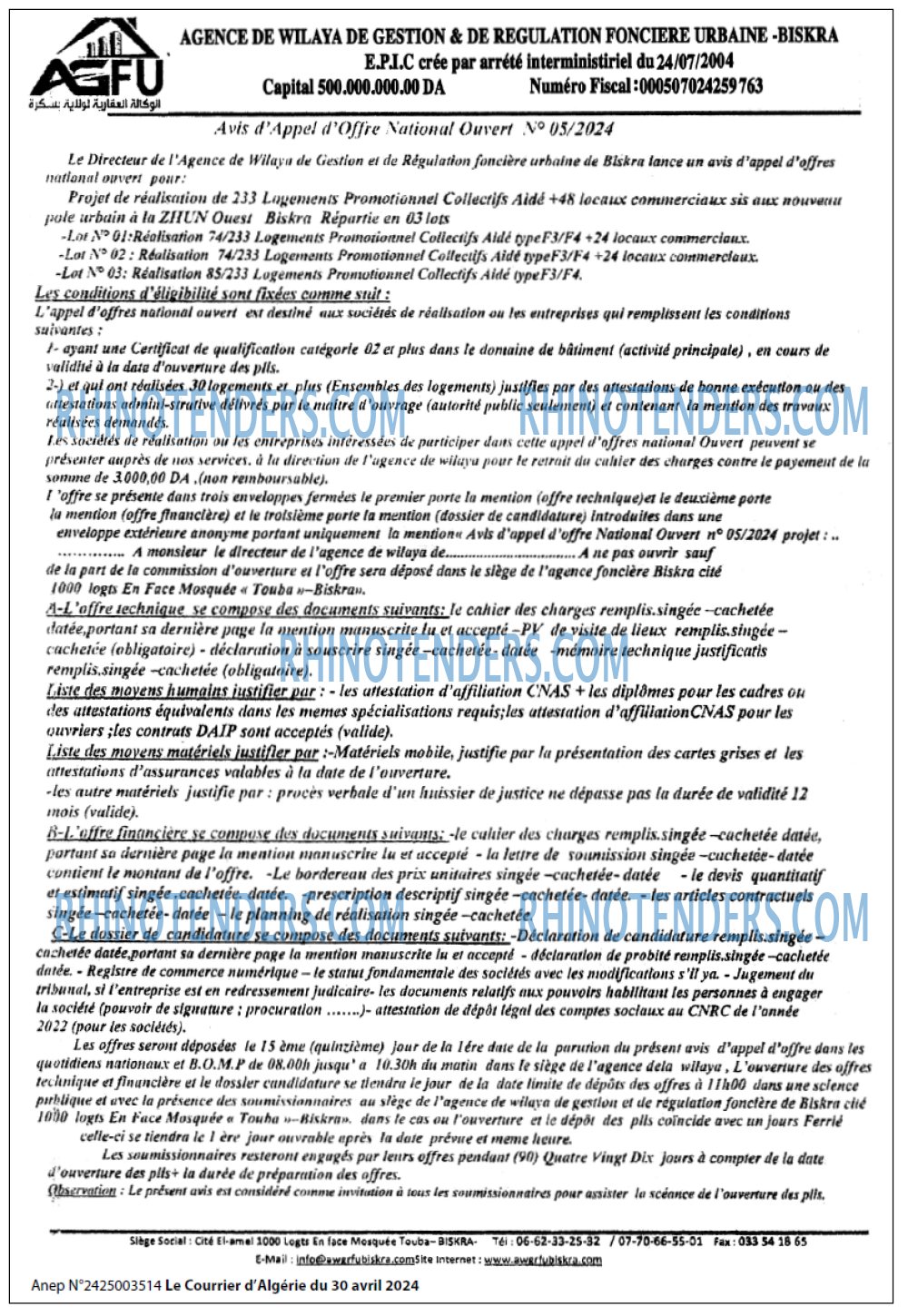 Le Courrier d'Algerie