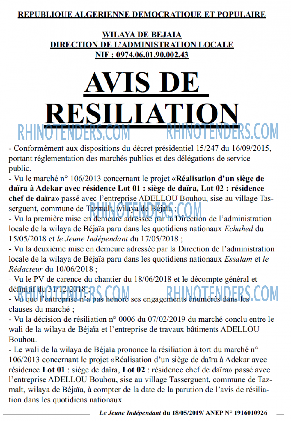 Le jeune indépendant