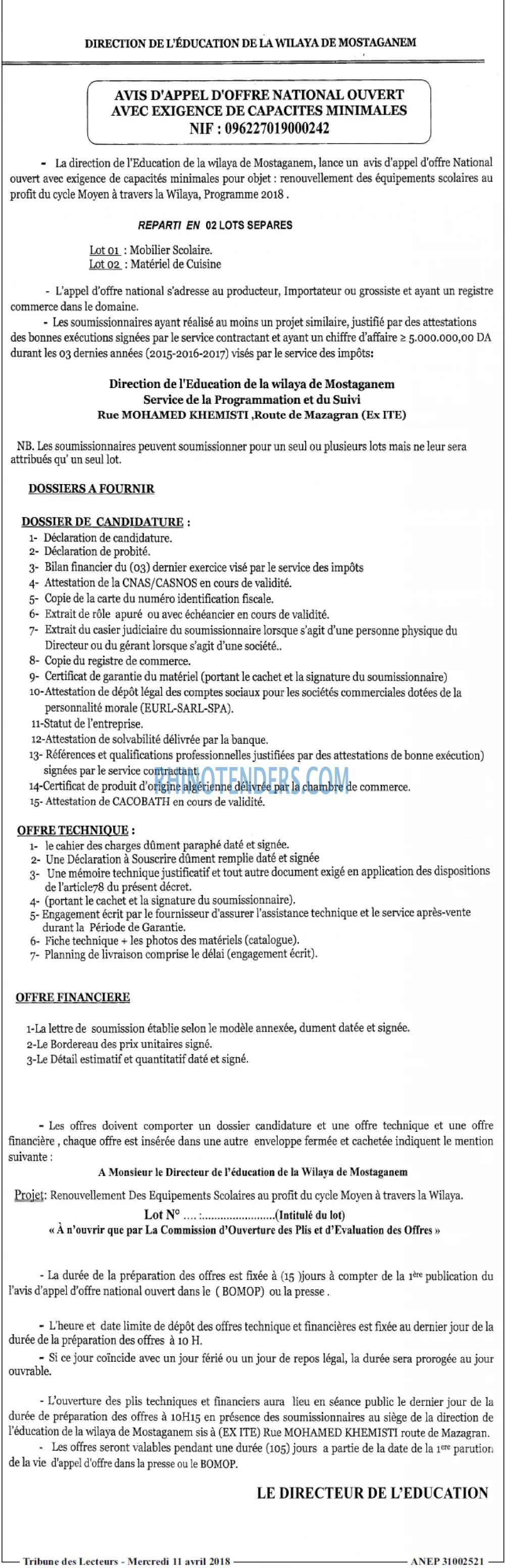 TRIBUNE DES LECTEURS